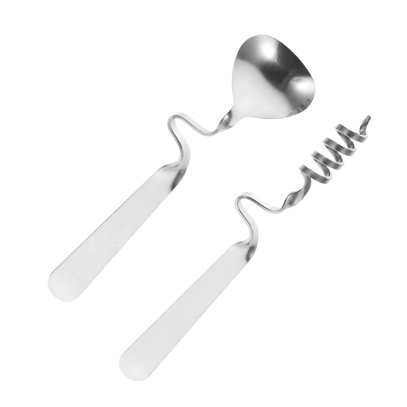 2Pcs Stainless Steel Stirring Spoons Rustproof Curving Coffee Spoons (Silver)
2Pcs Stainless Steel Stirring Spoons Rustproof Curving Coffee Spoons (Silver)