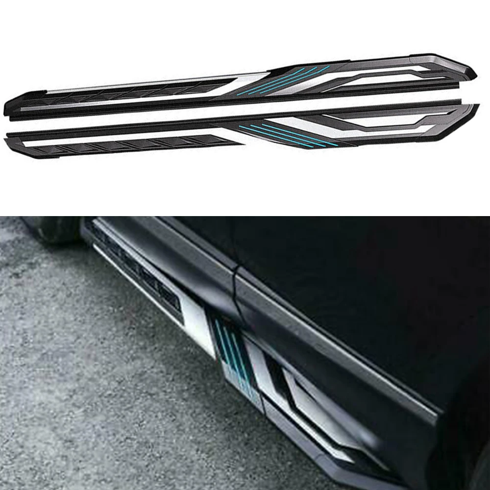 

2Pcs Fits for 2015-2021 Honda Vezel HRV HR-V Fixed Running Board Side Step Pedal Side Tube Nerf Bar Platform