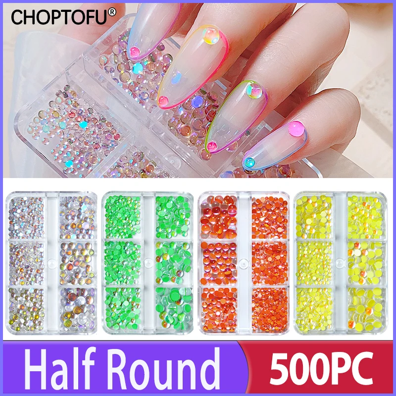 500PC/Box 6 Grids Nail Rhinestones FlatBack DIY Crystal Beads Rhinestones Set Diamond Half Round Nail Art Decorations
500PC/Box 6 Grids Nail Rhinestones FlatBack DIY Crystal Beads Rhinestones Set Diamond Half Round Nail Art Decorations