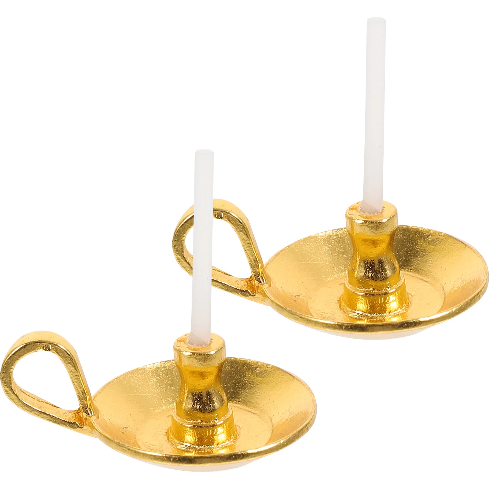 2 Pcs Tapered Candles Candlestick Mini House Ornaments Holder Decor Props Alloy Home Decorations Miniature Model Decorative
2 Pcs Tapered Candles Candlestick Mini House Ornaments Holder Decor Props Alloy Home Decorations Miniature Model Decorative