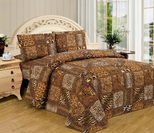 Brown Black Leopard Zebra Queen Size Sheet Set 4 Pc Safari Animal Print Pillow Shams Bedding
Brown Black Leopard Zebra Queen Size Sheet Set 4 Pc Safari Animal Print Pillow Shams Bedding