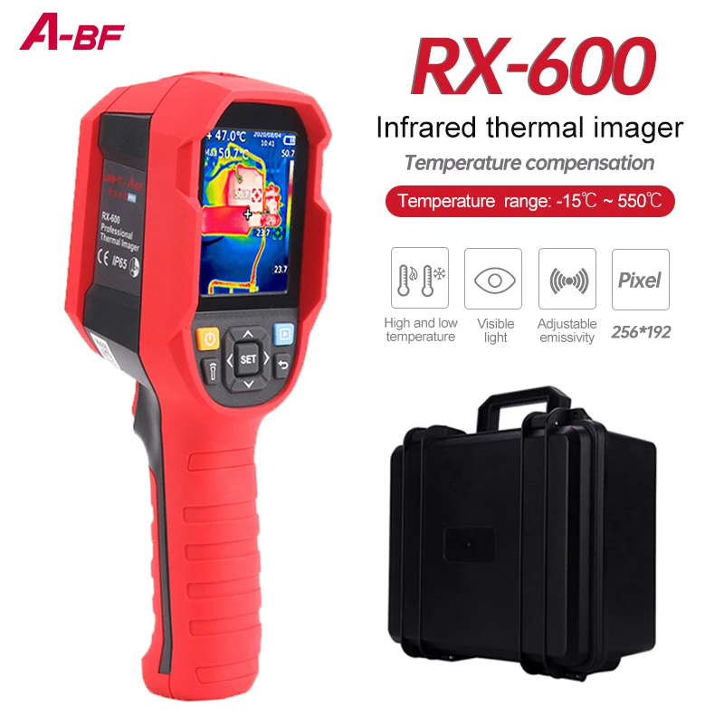 

Инфракрасный тепловизор A-BF RX-600 Ручной контур печатной платы Промышленные испытания Температура нагрева пола Тепловая камера для ремонта