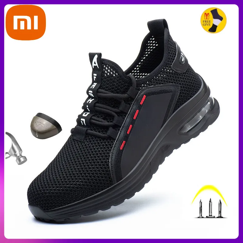 Xiaomi Work Shoes Hollow Breathable Steel Toe Boots Lightweight Safety Work Shoes Anti-slippery For Men Women Male Work Sneaker
Xiaomi Work Shoes Hollow Breathable Steel Toe Boots Lightweight Safety Work Shoes Anti-slippery For Men Women Male Work Sneaker