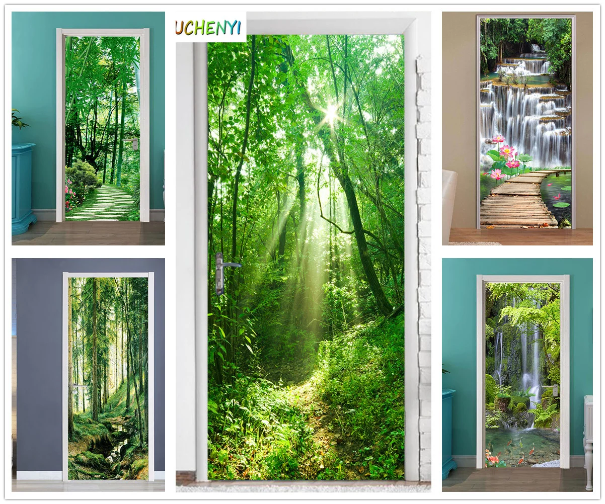 Custom 3D Door Wallpaper Chinese Bamboo Forest Running Water Door Sticker PVC Landscape Vinyl Packaging Waterproof Wall Sticker
Custom 3D Door Wallpaper Chinese Bamboo Forest Running Water Door Sticker PVC Landscape Vinyl Packaging Waterproof Wall Sticker