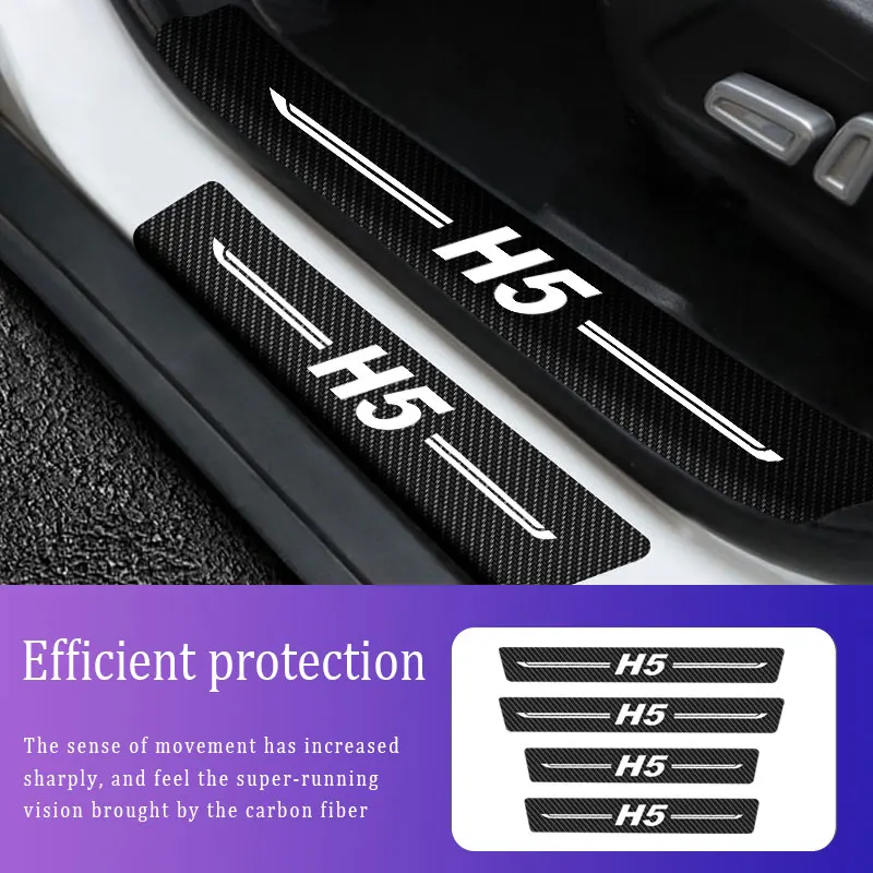 4PCS Car Threshold For Haval H5 Logo Car Stickers Anti Scratch Door Sill Protector Protection Carbon Fiber Auto Accessories
4PCS Car Threshold For Haval H5 Logo Car Stickers Anti Scratch Door Sill Protector Protection Carbon Fiber Auto Accessories