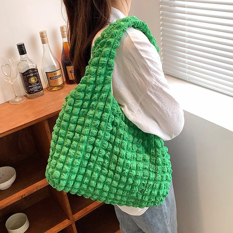 Women's Handbag Large Women Shoulder Tote Bag Luxury Designer Cloth for Woman 2022 Trend Brands Big Bubble Underarm Bag Female 
Women's Handbag Large Women Shoulder Tote Bag Luxury Designer Cloth for Woman 2022 Trend Brands Big Bubble Underarm Bag Female