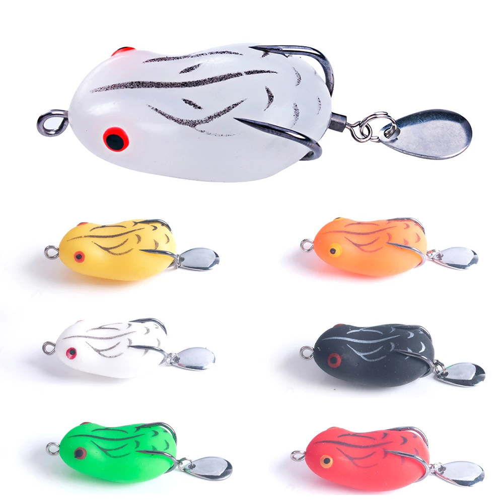 1pc 5cm/14g Frogs Fishing Lures Baits Lure Surface Hook Bait With Sequins Rabbit Frog Bait Modified Thunder Frog Bright Colors
1pc 5cm/14g Frogs Fishing Lures Baits Lure Surface Hook Bait With Sequins Rabbit Frog Bait Modified Thunder Frog Bright Colors