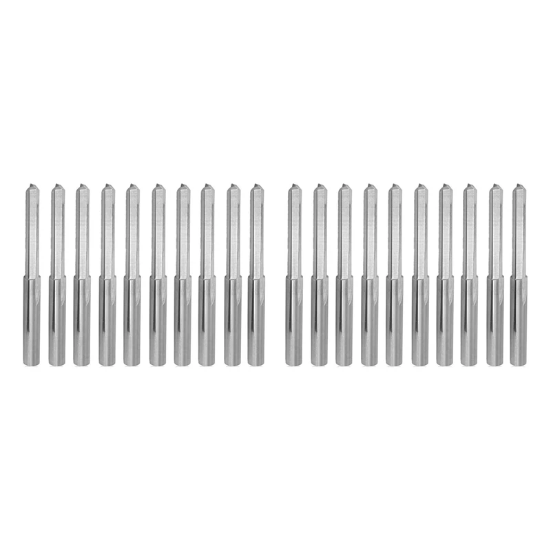 20 шт., диаметр хвостовика 3,175 мм Острая фреза из вольфрамовой стали, 2 канавки, резка с ЧПУ, прямой слот, длина канавки 22 мм
20 шт., диаметр хвостовика 3,175 мм Острая фреза из вольфрамовой стали, 2 канавки, резка с ЧПУ, прямой слот, длина канавки 22 мм