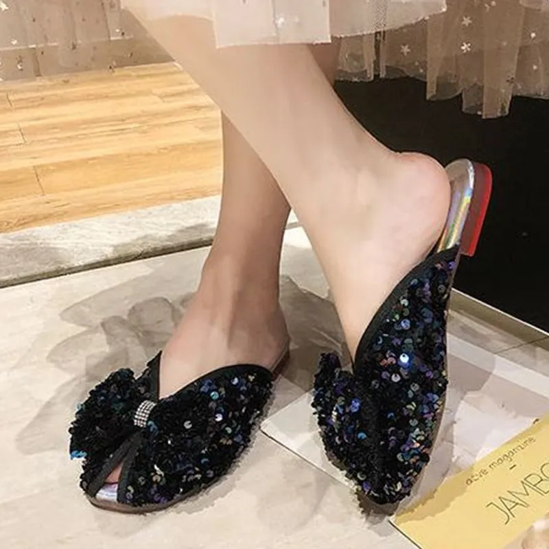 Sequins Slippers 2023 New Summer Women Sweet Butterfly-knot Flat Female Bling Leisure Holiday Sandals Flip-flops 35-40
Sequins Slippers 2023 New Summer Women Sweet Butterfly-knot Flat Female Bling Leisure Holiday Sandals Flip-flops 35-40