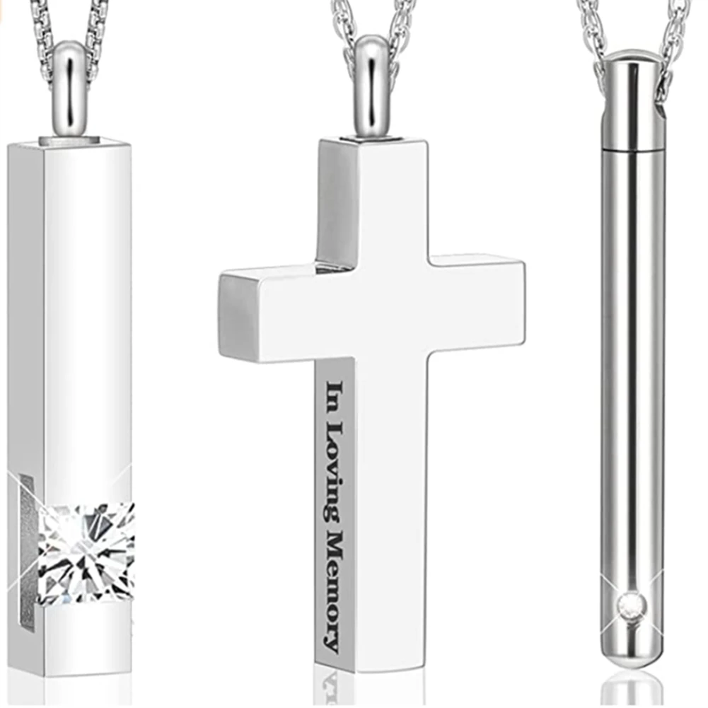 3PCS Cremation Urn Pendant Necklaces Memorial Urn Necklace Cremation Necklaces Ashes Necklace for Memorial, Silver Color
3PCS Cremation Urn Pendant Necklaces Memorial Urn Necklace Cremation Necklaces Ashes Necklace for Memorial, Silver Color