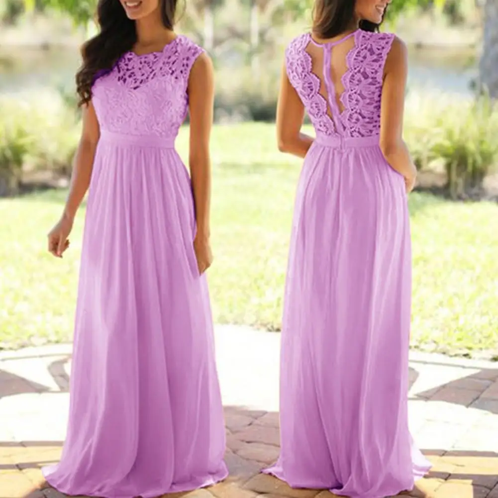 O-neck Waist Tight Sleeveless Draped Hem Chiffon Dress Elegant Crochet Lace Patchwork Long Dress Female Clothing robe femme été
O-neck Waist Tight Sleeveless Draped Hem Chiffon Dress Elegant Crochet Lace Patchwork Long Dress Female Clothing robe femme été