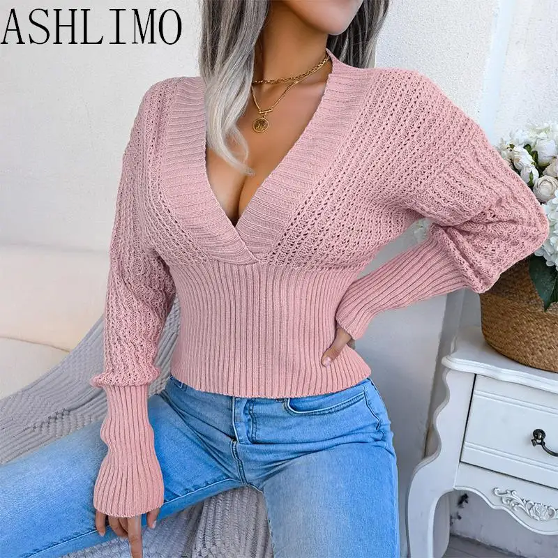 2022 Women Knitting Sweater Ins Style Real Fall Winter Hollow V-neck Bat Sleeve Fashion Korean Style Y2K Waist Pullover Sweater
2022 Women Knitting Sweater Ins Style Real Fall Winter Hollow V-neck Bat Sleeve Fashion Korean Style Y2K Waist Pullover Sweater