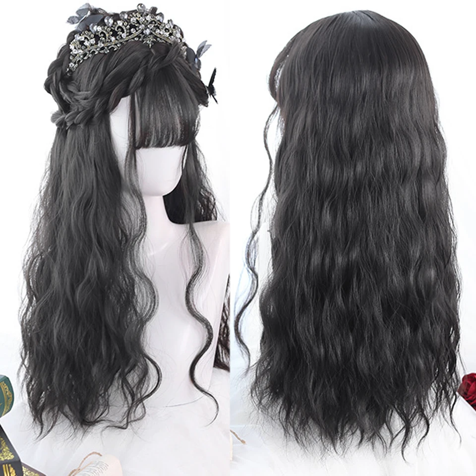 HOUYAN Synthetic Long Curly Hair Wigs Black Blonde Pink Lolita Cosplay Heat Resistant Wigs Bangs Party Wigs
HOUYAN Synthetic Long Curly Hair Wigs Black Blonde Pink Lolita Cosplay Heat Resistant Wigs Bangs Party Wigs