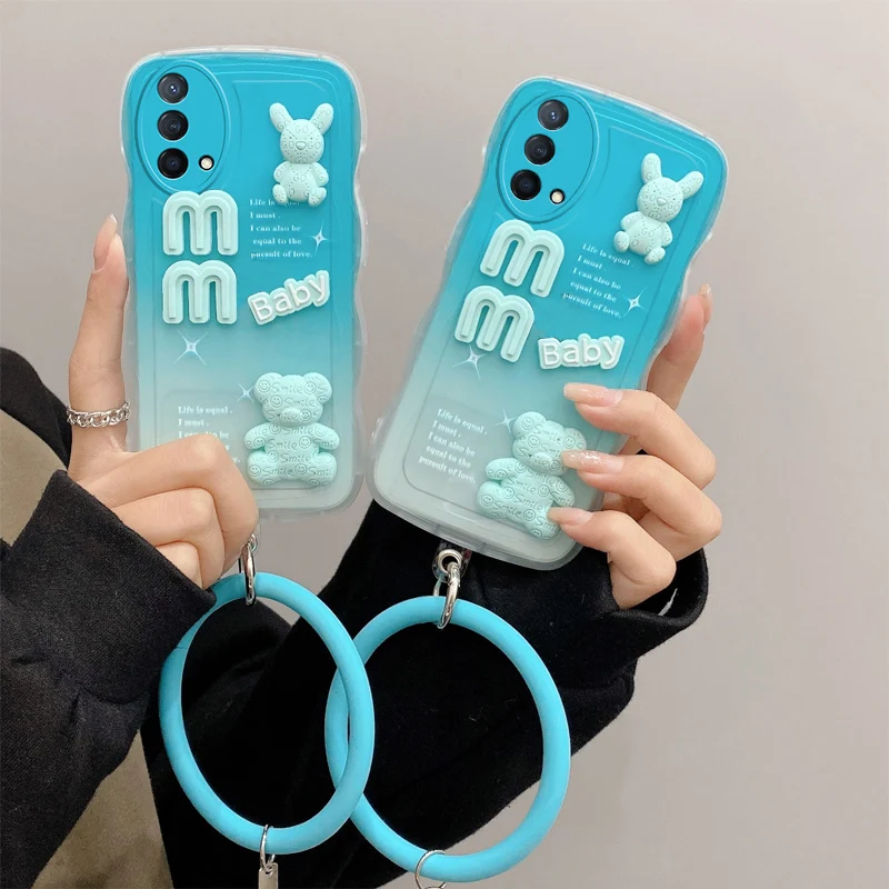 3D Fashion Cute Doll Bear Rabbit Cartoon Luxury Silicon Phone Case On For Oppo Reno 6 Lite 4G Reno6 Lite 4G Wristband Back Cover
3D Fashion Cute Doll Bear Rabbit Cartoon Luxury Silicon Phone Case On For Oppo Reno 6 Lite 4G Reno6 Lite 4G Wristband Back Cover
