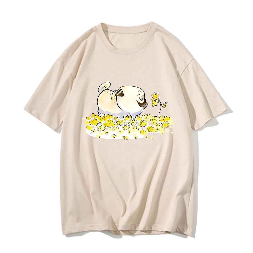 Pug Dog Summer Men's Cotton T-shirt Japan Cool Cartoon Short Sleeve Tops High Quality White Tees O-neck Cute Couples Clothing
Pug Dog Summer Men's Cotton T-shirt Japan Cool Cartoon Short Sleeve Tops High Quality White Tees O-neck Cute Couples Clothing