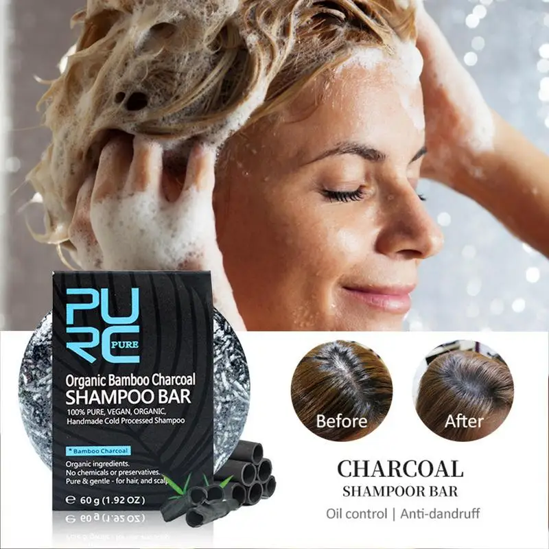 Bamboo Charcoal Shampoo Bar Hair Darkening Shampoo Oil Control Anti Dandruff Shampoo Soap Solid Scalp Cleanser For Damaged Hair
Bamboo Charcoal Shampoo Bar Hair Darkening Shampoo Oil Control Anti Dandruff Shampoo Soap Solid Scalp Cleanser For Damaged Hair