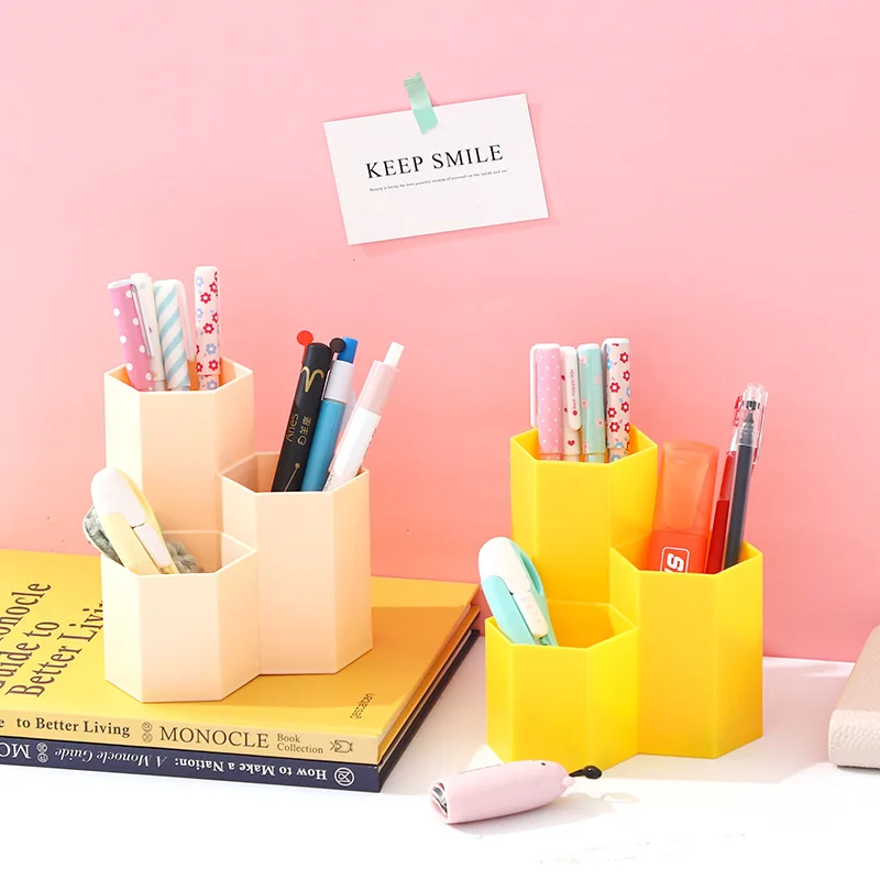 Hexagonal diamond column storage pen holder makeup brush lipstick storage bucket desktop diamond-shaped office storage pen box
Hexagonal diamond column storage pen holder makeup brush lipstick storage bucket desktop diamond-shaped office storage pen box