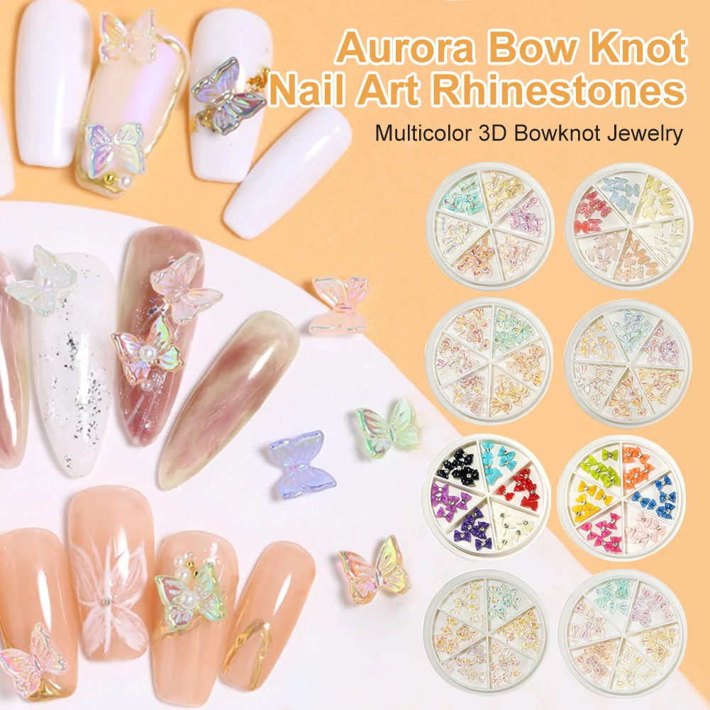 Aurora Bow Knot Nail Art Rhinestones Multicolor 3D Bowknot Jewelry Nail Festival Chunky Charms DIY Nail Art Manicure Supplies
Aurora Bow Knot Nail Art Rhinestones Multicolor 3D Bowknot Jewelry Nail Festival Chunky Charms DIY Nail Art Manicure Supplies