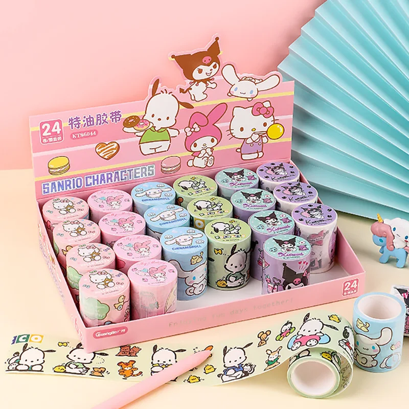 Sanrio Cinnamoroll special oil tape high-value hand account material Kuromi DIY stickers primary school student stickers
Sanrio Cinnamoroll special oil tape high-value hand account material Kuromi DIY stickers primary school student stickers