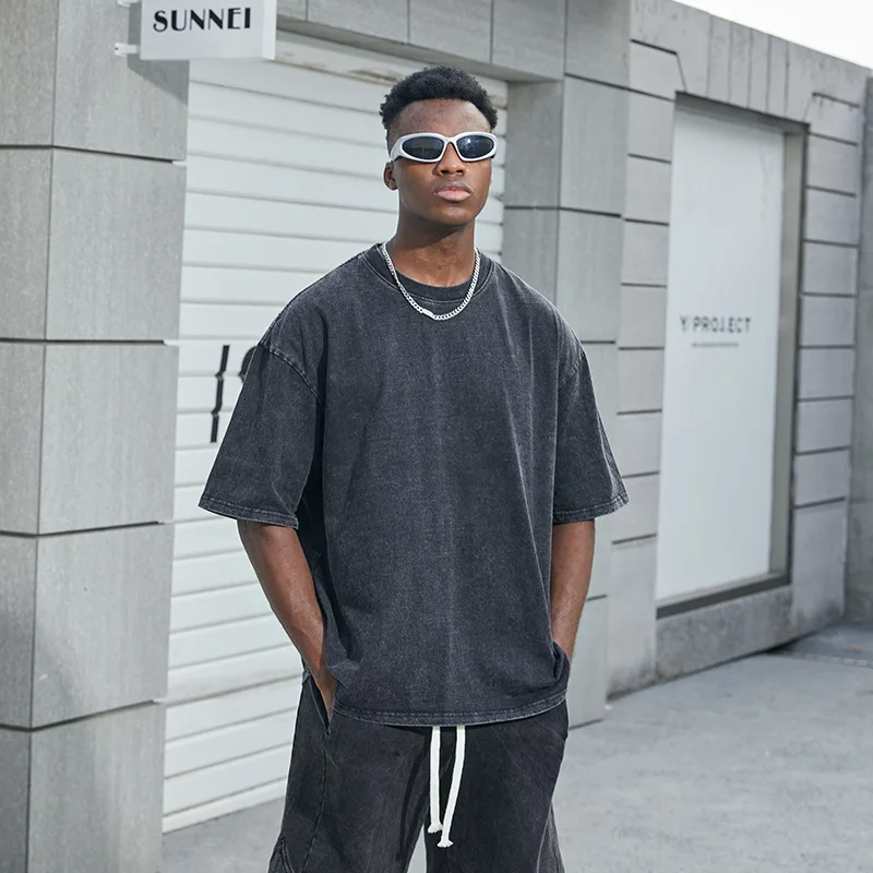 Top Quality 250G Cotton Acid Wash T-shirt Oversized Retro Mineral Wash Tshirt Heavy Vintage T Shirt
Top Quality 250G Cotton Acid Wash T-shirt Oversized Retro Mineral Wash Tshirt Heavy Vintage T Shirt