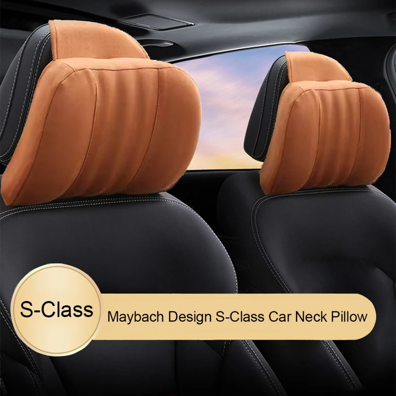 High Quality Memory Foam Car Headrest Pillow S-Class Soft Pillow Suede Fabric Comfortable Neck Pillow Seat Cushions Support
High Quality Memory Foam Car Headrest Pillow S-Class Soft Pillow Suede Fabric Comfortable Neck Pillow Seat Cushions Support