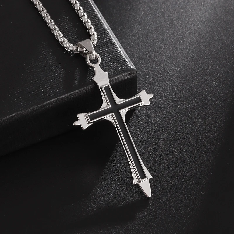 SEXY Fashion 2023 Summer New Stainless Steel Sliver Color Good Fortune Cross Necklace for Man and Women Accessory Rock Jewelry
SEXY Fashion 2023 Summer New Stainless Steel Sliver Color Good Fortune Cross Necklace for Man and Women Accessory Rock Jewelry