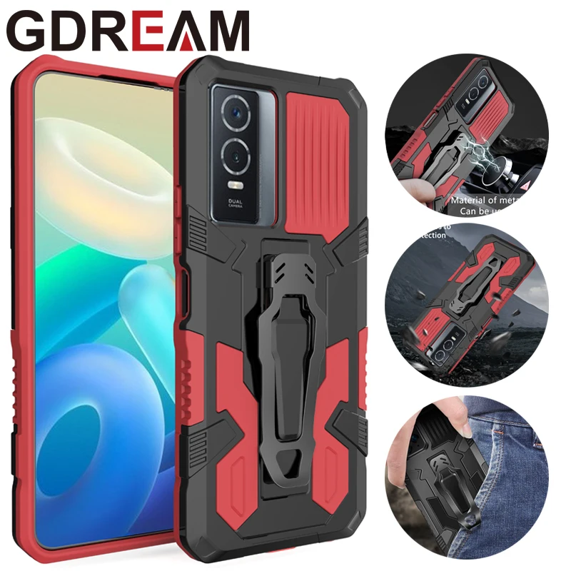 Shockproof Phone Case For VIVO Y02S Y22 Y35 T1 Anti-Fall Back Clip Bracket Protective Cover For OPPO Y16 Y22S Y75 Y55 5G
Shockproof Phone Case For VIVO Y02S Y22 Y35 T1 Anti-Fall Back Clip Bracket Protective Cover For OPPO Y16 Y22S Y75 Y55 5G