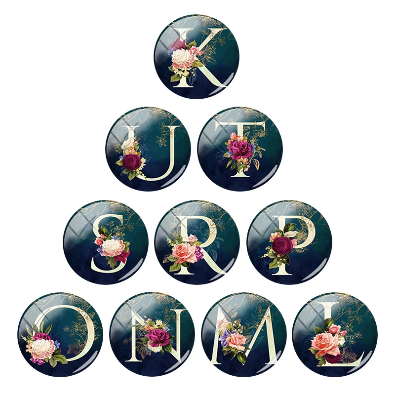 Special Offer 26 English Alphabets Flower Printing Photo 12-25MM Glass Cabochon Dome Flat Bottom DIY Making Gifts Jewelry FHW27
Special Offer 26 English Alphabets Flower Printing Photo 12-25MM Glass Cabochon Dome Flat Bottom DIY Making Gifts Jewelry FHW27