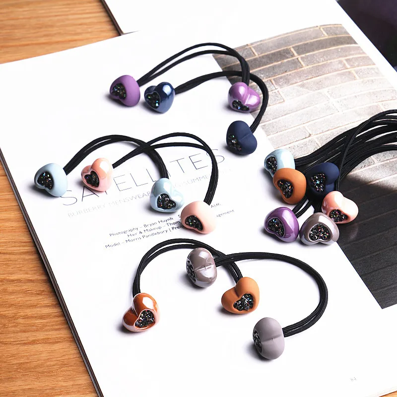 Korea Handmade Shiny Matte Acrylic Heart Kids Children Girl Elastic Hair Bands Head Wear Accessories
Korea Handmade Shiny Matte Acrylic Heart Kids Children Girl Elastic Hair Bands Head Wear Accessories