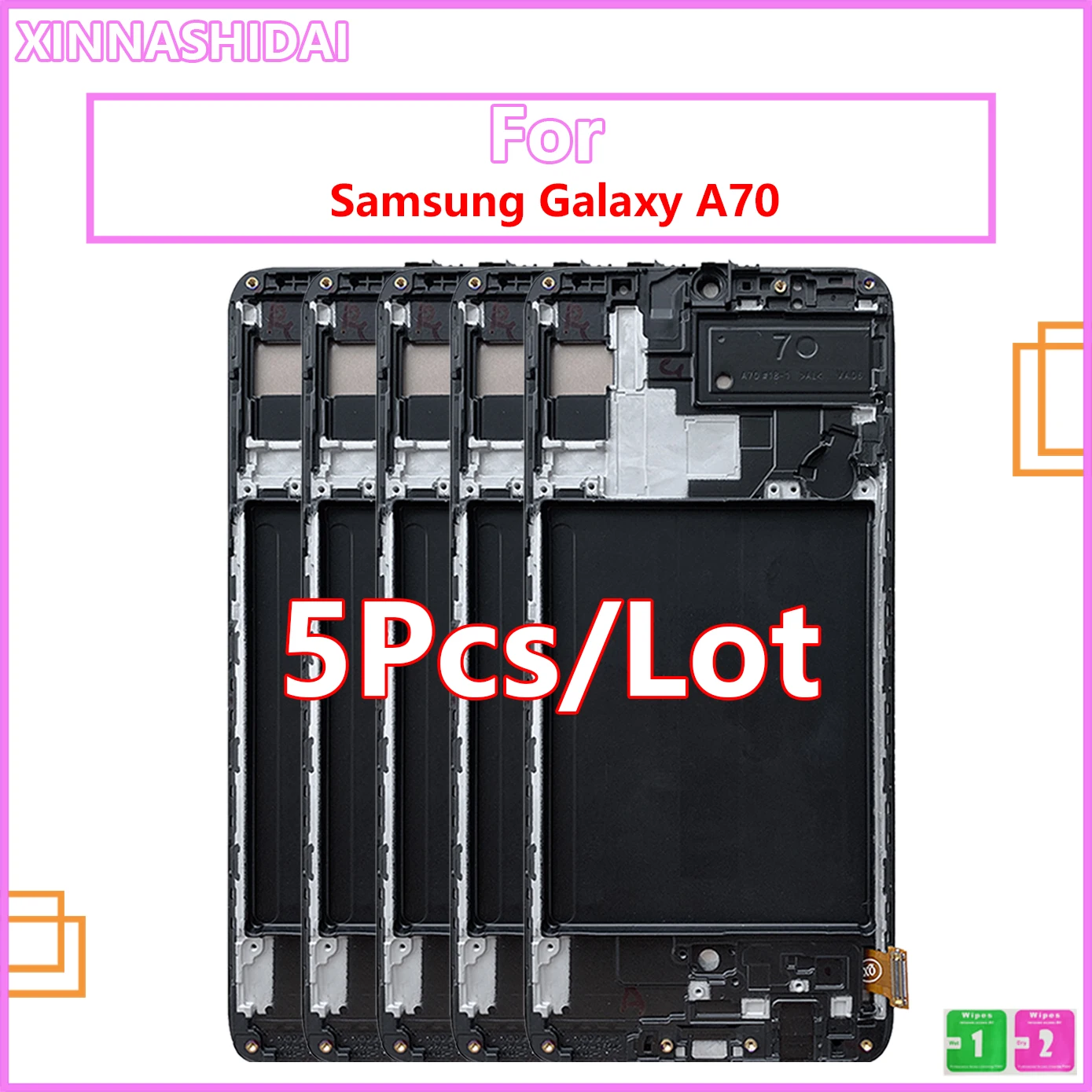 5 шт./лот ЖК-дисплей для Samsung Galaxy A70 LCD A705 A705F SM-A705MN дисплей сенсорный экран дигитайзер в сборе
5 шт./лот ЖК-дисплей для Samsung Galaxy A70 LCD A705 A705F SM-A705MN дисплей сенсорный экран дигитайзер в сборе