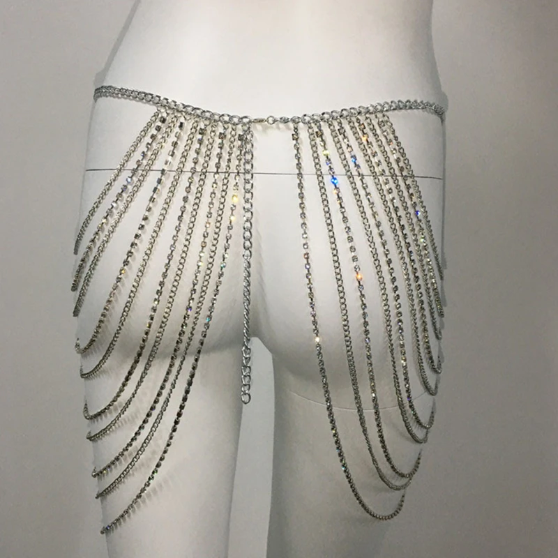 Simple Gold Silver Tassel Chain Belt Goth Sexy Body Chain Skirt Punk Style Strap Multilayer Waist Thigh Harness Raver Dance
Simple Gold Silver Tassel Chain Belt Goth Sexy Body Chain Skirt Punk Style Strap Multilayer Waist Thigh Harness Raver Dance