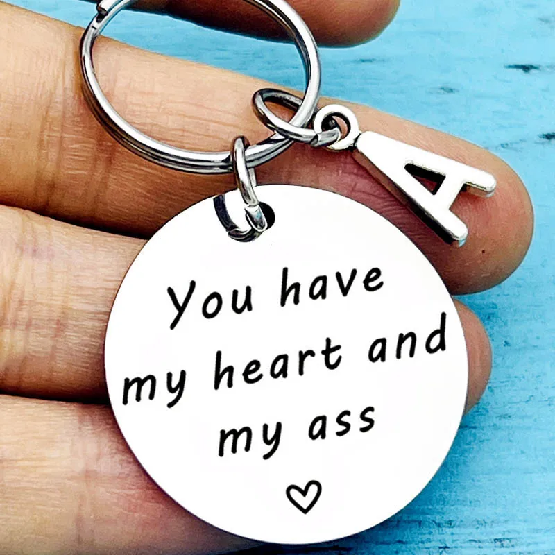 Stainless Steel Inpirational Mantra Lovers Couple Husband Wife Birthday Keychain Pendant Gift You Have My Heart Keyring
Stainless Steel Inpirational Mantra Lovers Couple Husband Wife Birthday Keychain Pendant Gift You Have My Heart Keyring