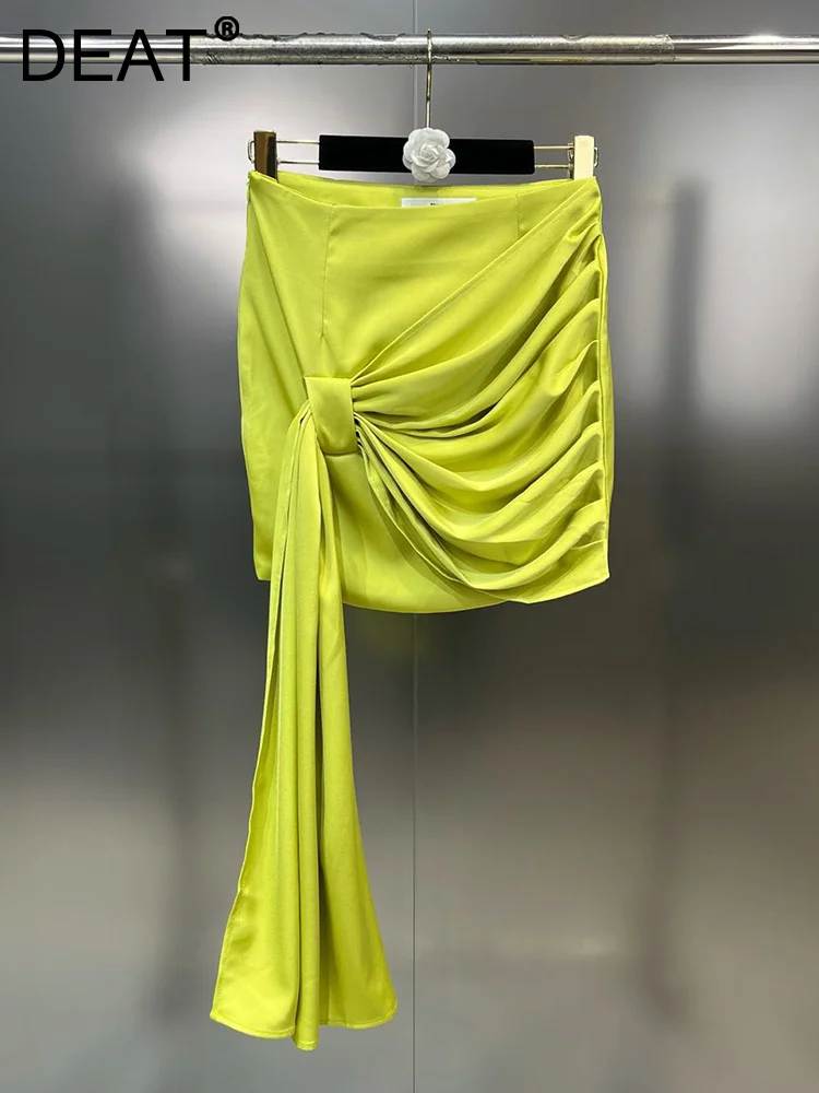 Streetwear Pleated Lace-up Solid Color Skirt Women's High Waist Slim Temperament Skirts Female 2023 Summer New 11XX2636
Streetwear Pleated Lace-up Solid Color Skirt Women's High Waist Slim Temperament Skirts Female 2023 Summer New 11XX2636
