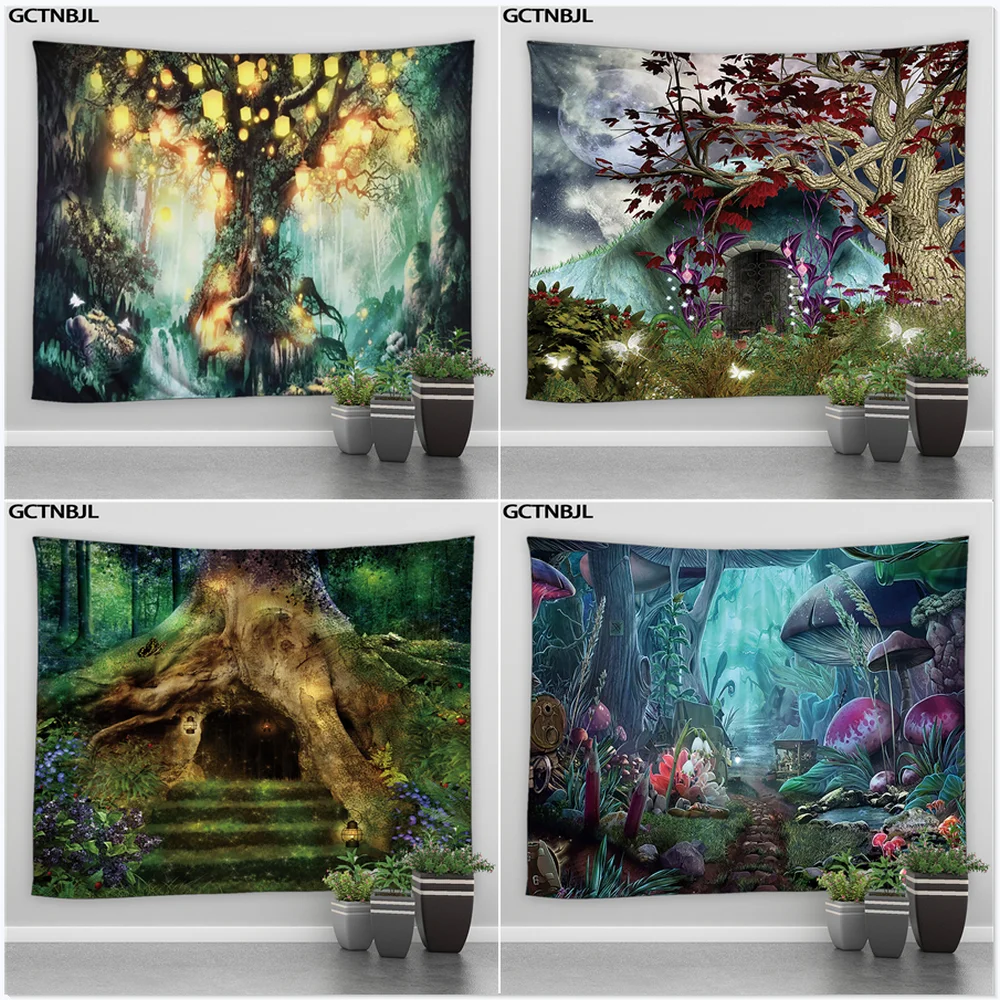 Большой гобелен Dream Forest с изображением желаний, дерева, грибов, эльфов, украшение для всей семьи, настенный коврик, Психоделическое одеяло для спальни, пляжное полотенце
Большой гобелен Dream Forest с изображением желаний, дерева, грибов, эльфов, украшение для всей семьи, настенный коврик, Психоделическое одеяло для спальни, пляжное полотенце