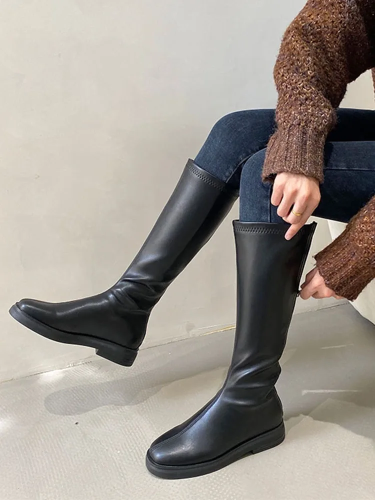 Women Chelsea High Boots Autumn Winter 2022 New Fashion Flats Knee High Motocycle Boots Ladies Casual Shoes Platform Zip Botas
Women Chelsea High Boots Autumn Winter 2022 New Fashion Flats Knee High Motocycle Boots Ladies Casual Shoes Platform Zip Botas