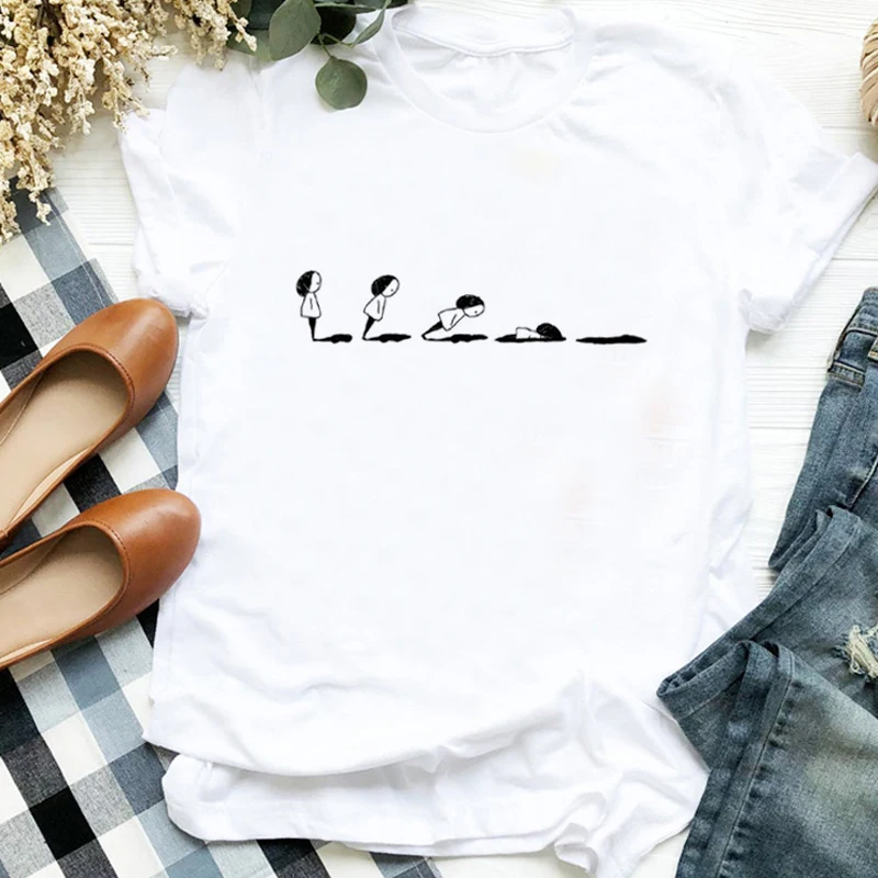 Harajuku Retro All-match Simple And Cute Cartoon Printed T-shirt Casual Summer Women's Printed T-shirt Women's Top Fashion Short
Harajuku Retro All-match Simple And Cute Cartoon Printed T-shirt Casual Summer Women's Printed T-shirt Women's Top Fashion Short
