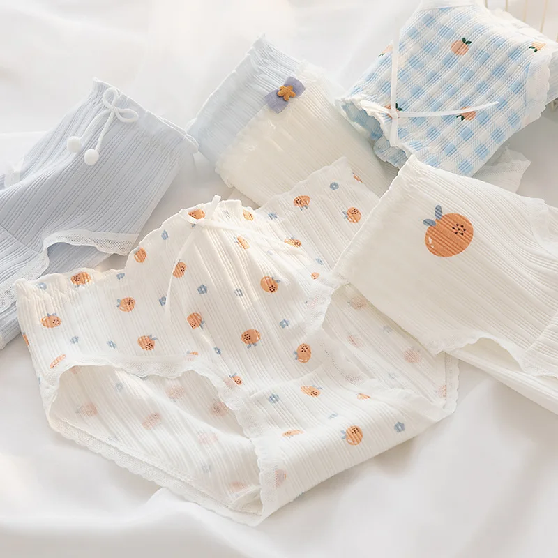 M-XL Cotton Panties Women's Underwear Panty Fashion Fruit Comfort Briefs Mid Waist Seamless Girls' Underpants Female Lingerie 
M-XL Cotton Panties Women's Underwear Panty Fashion Fruit Comfort Briefs Mid Waist Seamless Girls' Underpants Female Lingerie