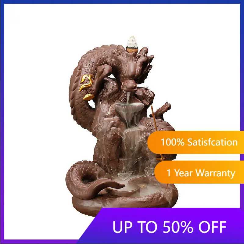Creative Purple Sand Censer Backflow Incense Decoration Bruleur Encens Dragon Incense Rack Home Decoration
Creative Purple Sand Censer Backflow Incense Decoration Bruleur Encens Dragon Incense Rack Home Decoration