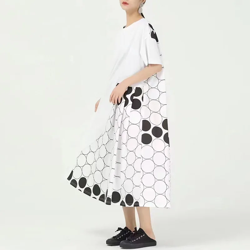 SuperAen 2022 Summer New Fashion Patchwork Printing Mjid Calf Loose O Neck Slim Casual Dresses Women
SuperAen 2022 Summer New Fashion Patchwork Printing Mjid Calf Loose O Neck Slim Casual Dresses Women