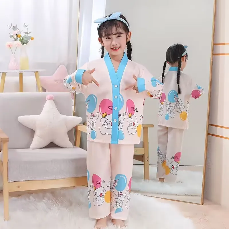 Kawaii Sanrio Cinnamoroll Kuromi My Melody Pochacco Children's Cartoon Pajamas New Autumn Girls Long-sleeved Stay Warm Pajamas
Kawaii Sanrio Cinnamoroll Kuromi My Melody Pochacco Children's Cartoon Pajamas New Autumn Girls Long-sleeved Stay Warm Pajamas
