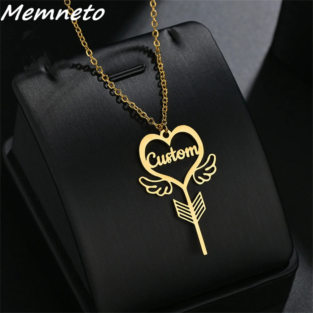 Memento Custom Key Name Necklaces Personality Stainless Steel Heart Gold Nameplate Pendant Choker For Women Jewelry Marry Gift
Memento Custom Key Name Necklaces Personality Stainless Steel Heart Gold Nameplate Pendant Choker For Women Jewelry Marry Gift
