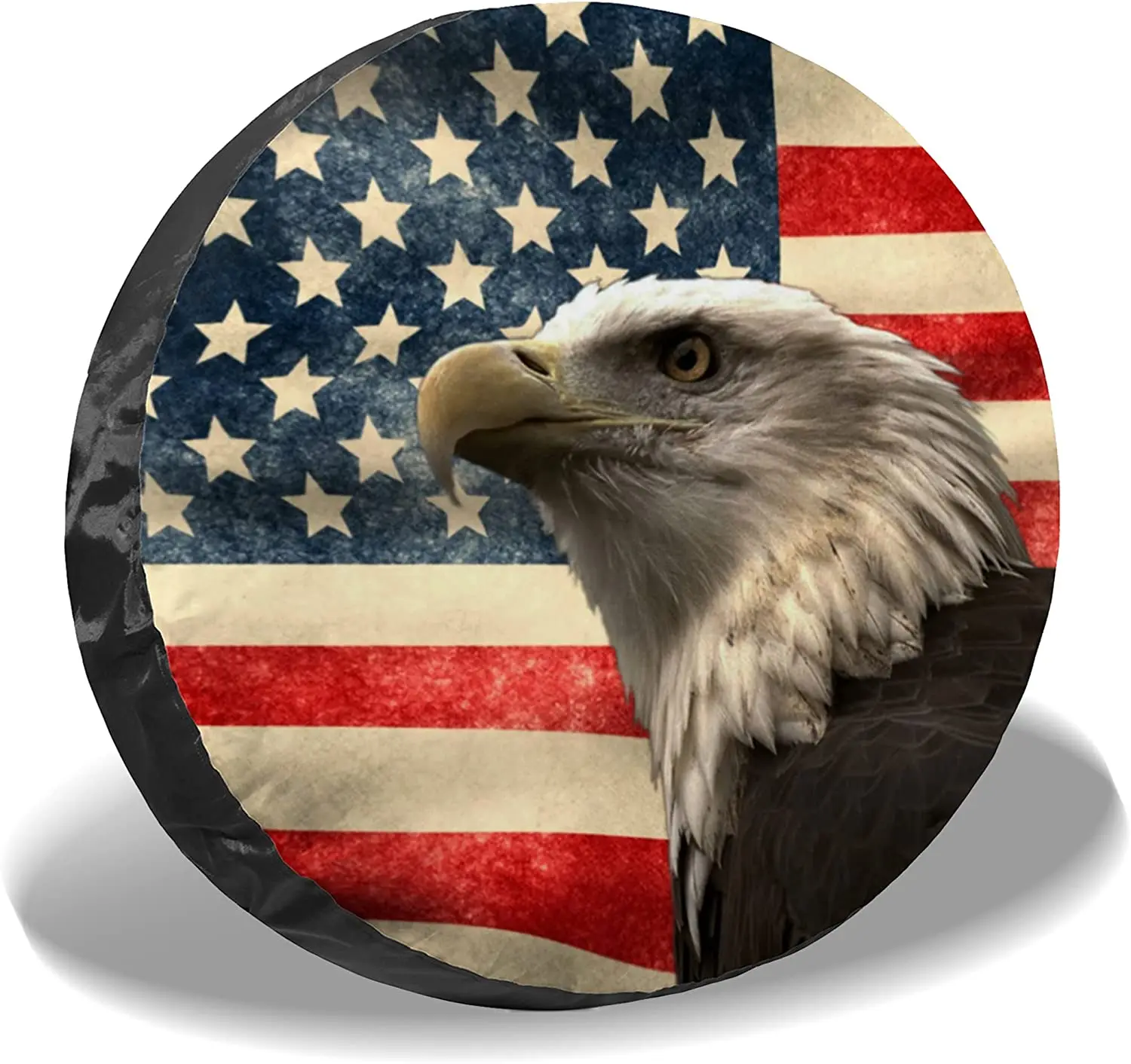 Vintage American Eagle Flag Spare Tire Cover, Wheel Protectors Waterproof Dust-Proof UV Sun Wheel Tire Cover Fit for SUV, RV, Tr
Vintage American Eagle Flag Spare Tire Cover, Wheel Protectors Waterproof Dust-Proof UV Sun Wheel Tire Cover Fit for SUV, RV, Tr