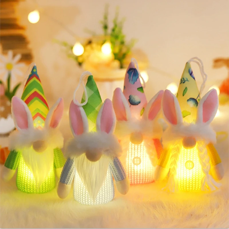 16cm Glowing Spring Faceless Gnome Doll with Lights LED Easter Plush Elf Toy for Kids Birthday Easter Party Decorations
16cm Glowing Spring Faceless Gnome Doll with Lights LED Easter Plush Elf Toy for Kids Birthday Easter Party Decorations
