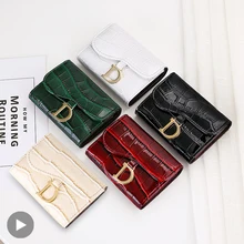 Business Credit Bank Card Holder Women Wallet Small Cardholder For Coin Purse Girl Lady Short Wolet Female Money Bag Walet Perse