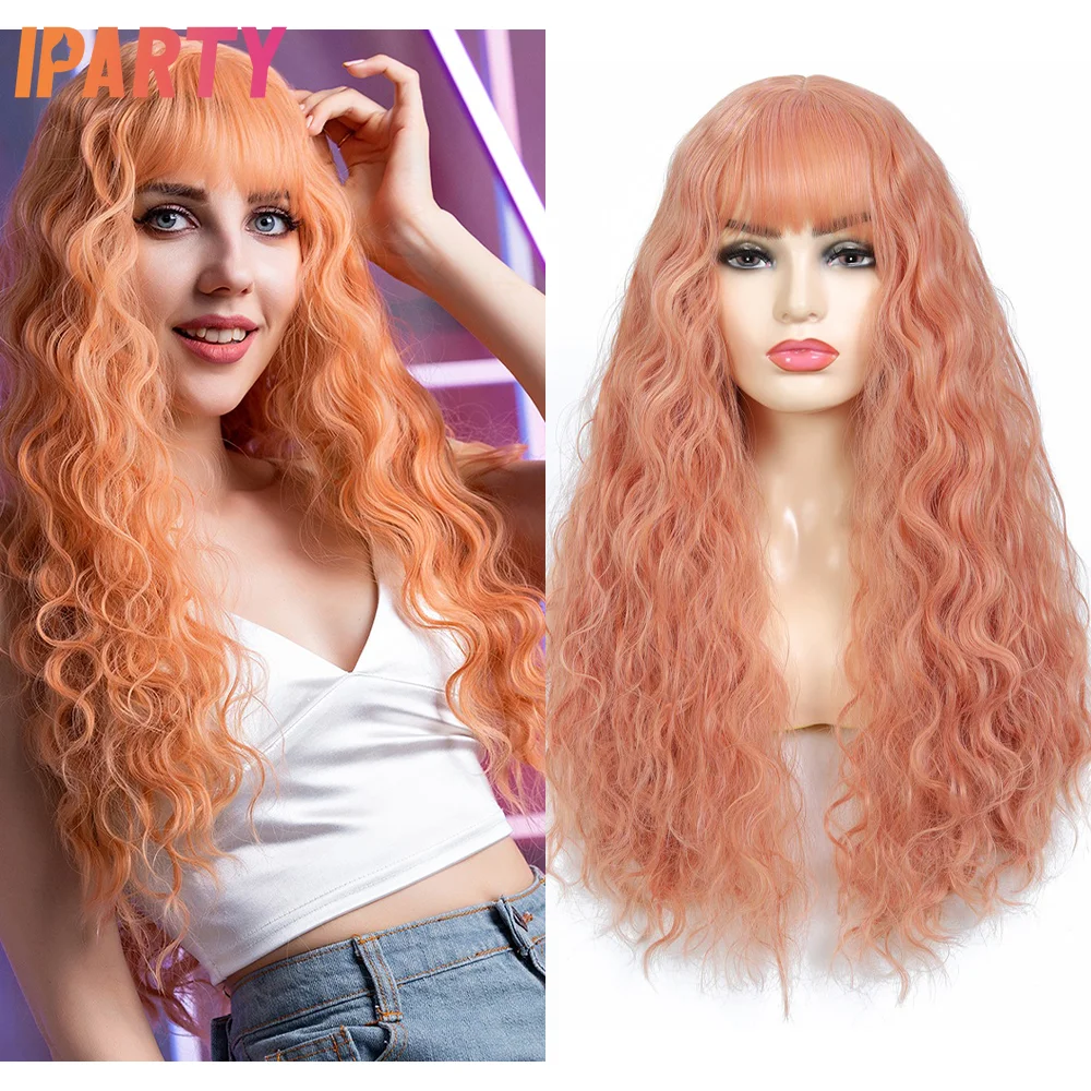 Iparty Light Orange Color Synthetic Machine Wigs For Black Women Long Wavy Wig Heat Resistant Multi Size Multi Color Daily
Iparty Light Orange Color Synthetic Machine Wigs For Black Women Long Wavy Wig Heat Resistant Multi Size Multi Color Daily