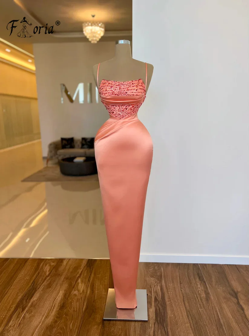 Satin Floor Length Prom Dresses Spaghetti Strap Beads Sleeveless Simple Evening Dresses vestidos festa elegantes para mujer 2023
Satin Floor Length Prom Dresses Spaghetti Strap Beads Sleeveless Simple Evening Dresses vestidos festa elegantes para mujer 2023