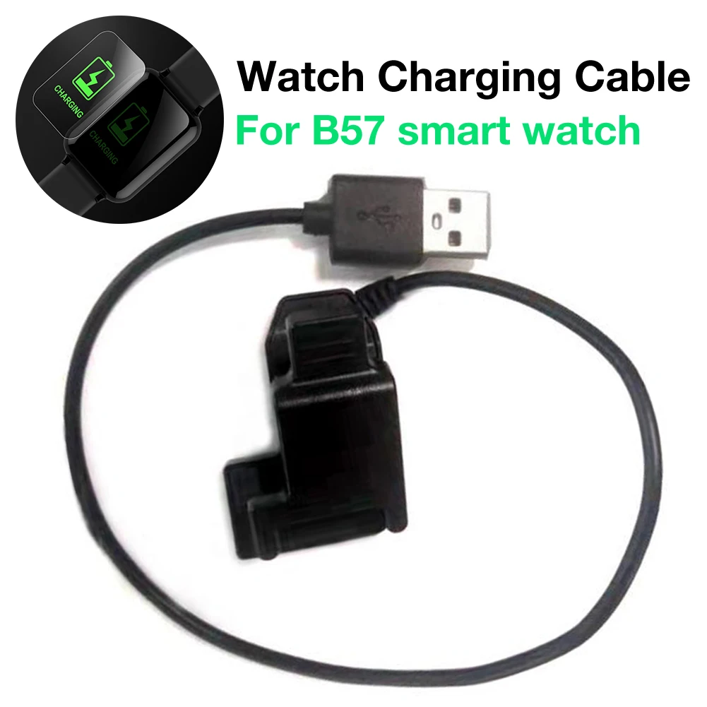 Зарядный USB-кабель B57 для умных часов, сменный шнур для зарядного устройства, линейный зажим, аксессуары для смарт-часов B57
Зарядный USB-кабель B57 для умных часов, сменный шнур для зарядного устройства, линейный зажим, аксессуары для смарт-часов B57