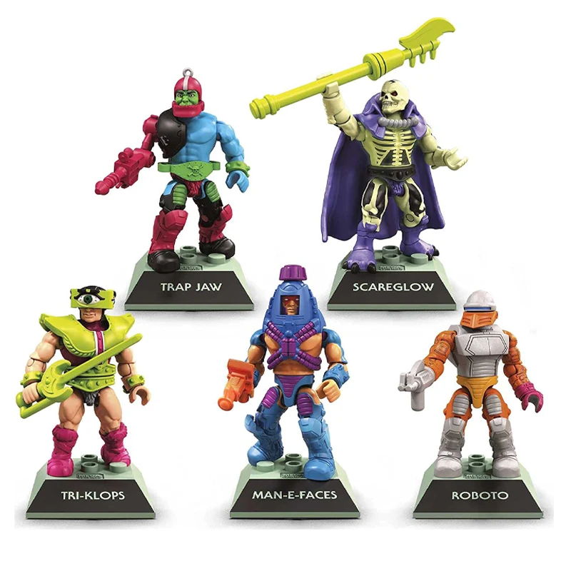 Maga Bloks Construx Roboto Masters of The Universe Klops Sacreglow Trap Jaw Assembled Building Blocks Action Figures Toy Gift
Maga Bloks Construx Roboto Masters of The Universe Klops Sacreglow Trap Jaw Assembled Building Blocks Action Figures Toy Gift