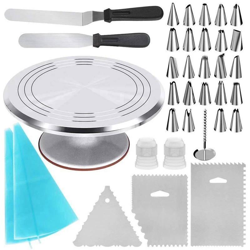 35-In-1 Cake Decorating Supplies Revolving Cake Turntable DIY Set Cake Baking Tools Cake Decorating Supplies Cake Stand
35-In-1 Cake Decorating Supplies Revolving Cake Turntable DIY Set Cake Baking Tools Cake Decorating Supplies Cake Stand