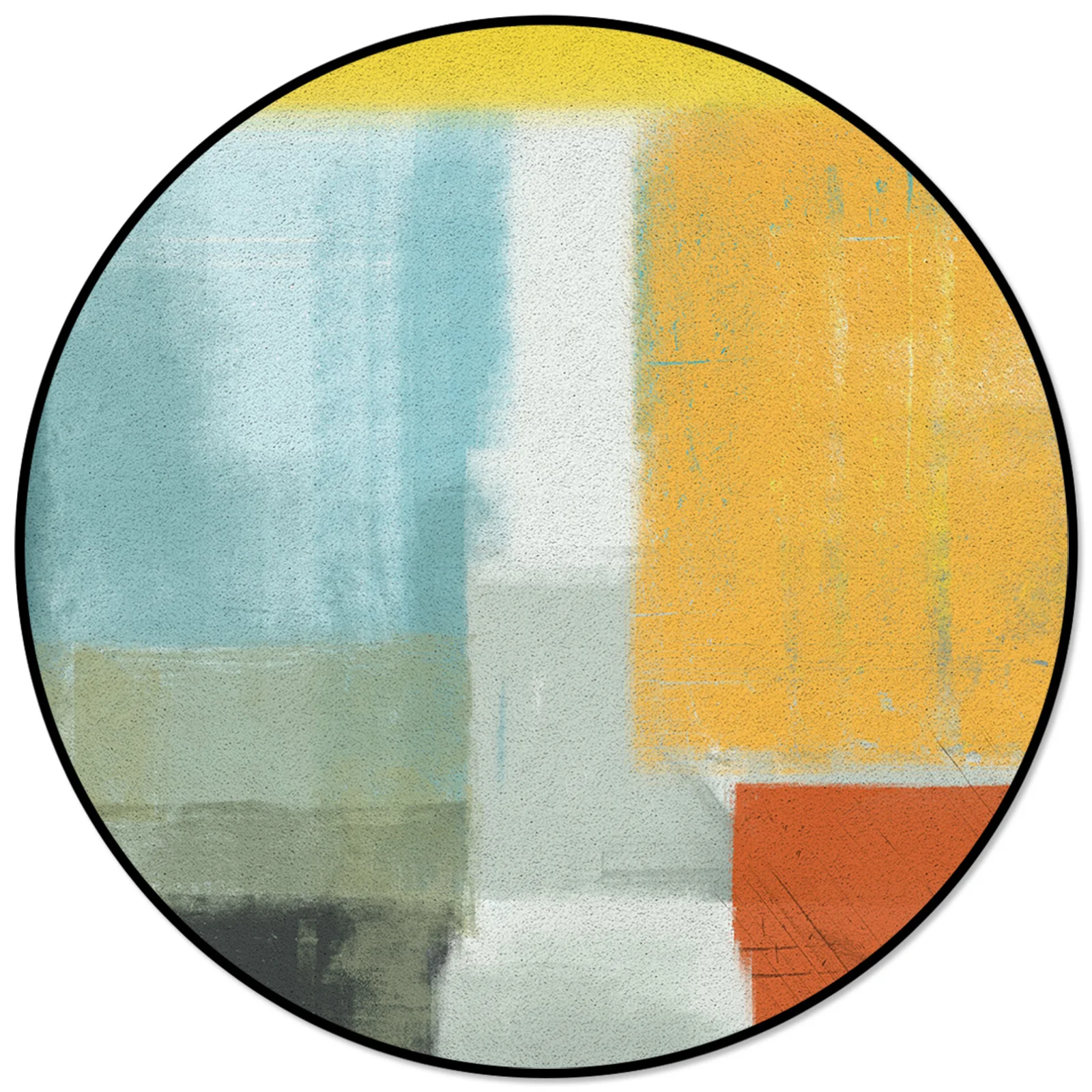 Abstract Oil Painting Yellow Orange Teal Pattern Rugs And Carpets For Home Living Room Round Rug For Children Rooms Non-slip
Abstract Oil Painting Yellow Orange Teal Pattern Rugs And Carpets For Home Living Room Round Rug For Children Rooms Non-slip